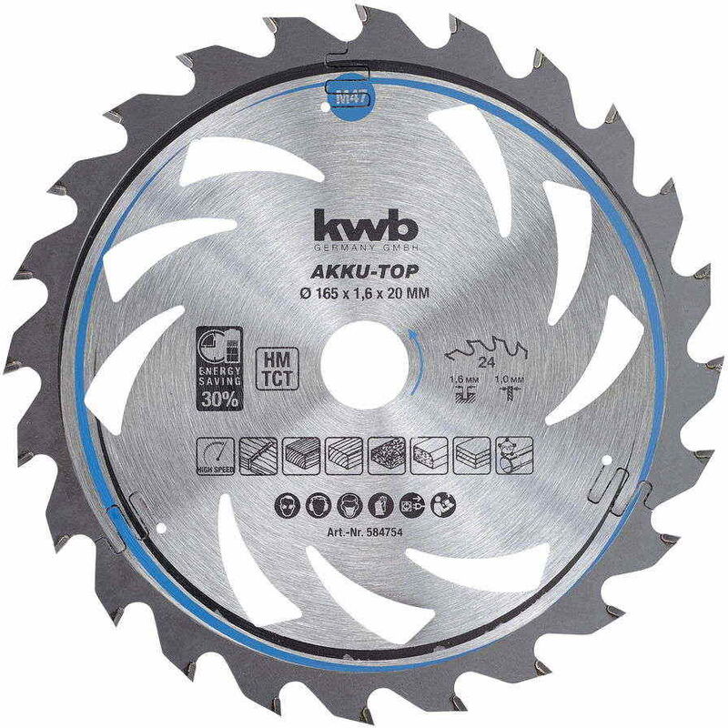 KWB Lame de scie circulaire AKKU TOP