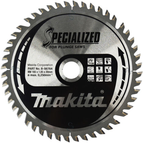 Lame de scie circulaire alliage T.C.T spécialisé 165x20mm 48 dents MAKITA B-56764