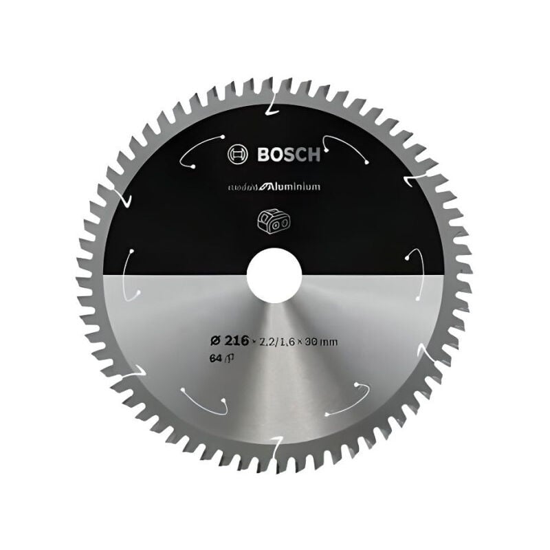 Bosch - Lame de scie circulaire au carbure 216 x 30 x 2,2 mm (64 dents) - Aluminium