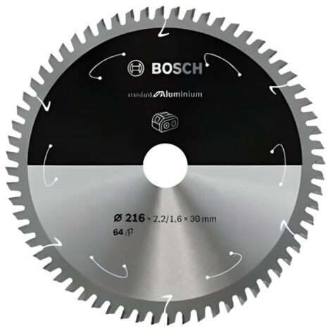 Lame de scie circulaire au carbure BOSCH 216 x 30 x 2,2 mm (64 dents) - Aluminium