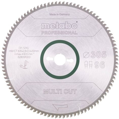 Metabo - Lame de scie circulaire HW/CT 305x2,8x30 mm 96 FZ/TZ