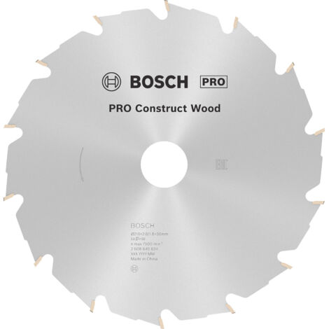 Lame de scie circulaire Bosch Construct Wood FWF 210x2,8x3014Z - 2608640634