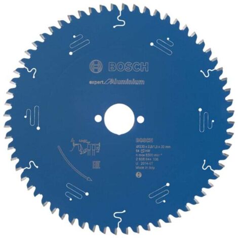 Lame de scie circulaire Bosch Expert pour aluminium 230 x 30 x 2,8 mm 64