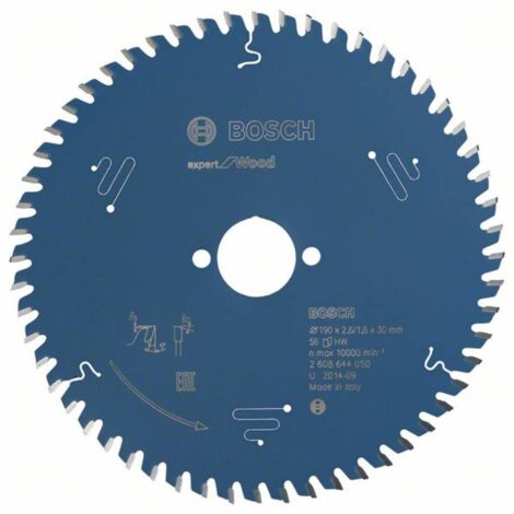Lame de scie circulaire Bosch Expert Wood 10038317 190x2,6x30 56Z