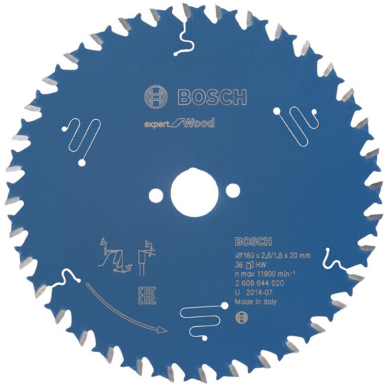 Lame de scie circulaire Bosch Expert Wood 2608644020 160x2,6x20 36Z