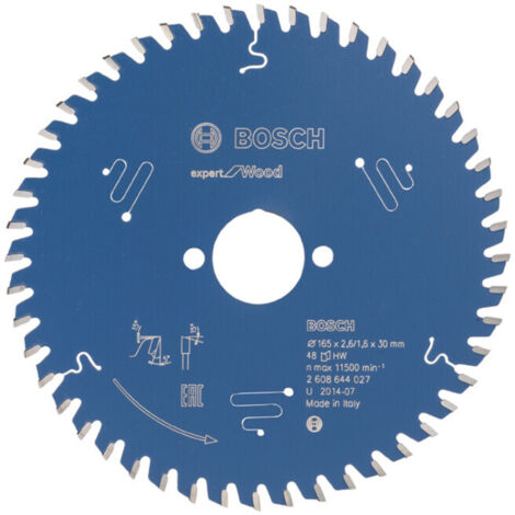 Lame de scie circulaire Bosch Expert Wood 2608644027 165x2,6x30 48Z