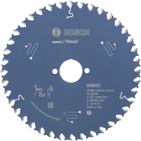 Lame de scie circulaire Bosch Expert Wood 2608644042 184x2,6x30 40Z