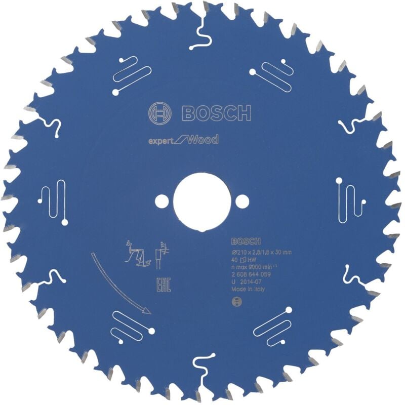 Lame de scie circulaire Bosch Expert Wood 2608644059 210x2,8x30 40Z