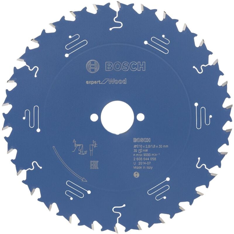 Lame de scie circulaire Bosch Expert Wood 2608644058 210x2,8x30 30Z