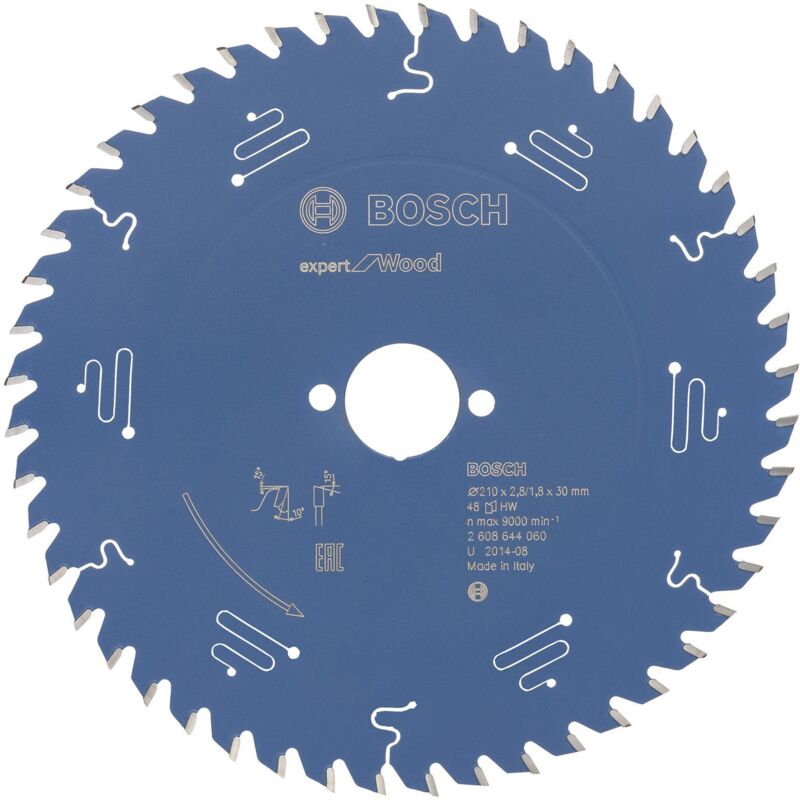 Lame de scie circulaire Bosch Expert Wood 2608644060 210x2,8x30 48Z