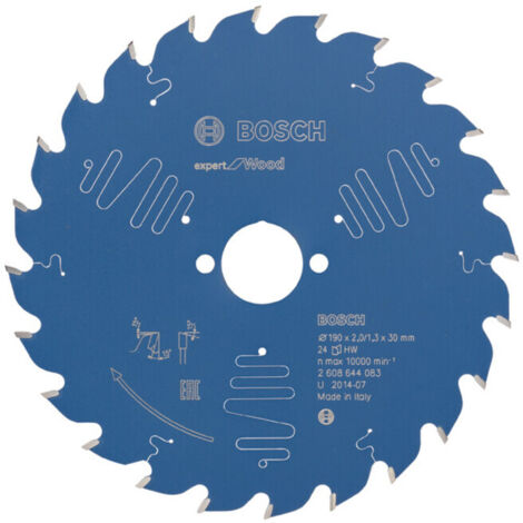 Lame de scie circulaire Bosch Expert Wood 2608644083 190x1,3x30 24Z