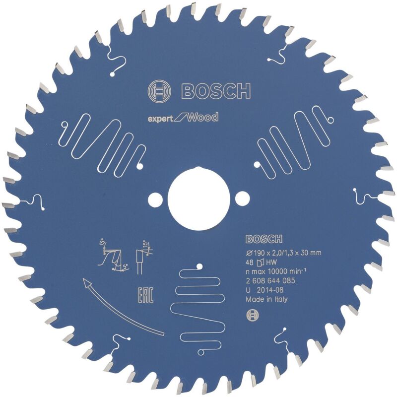 Lame de scie circulaire Bosch Expert Wood 2608644085 190x2,0x30 48Z