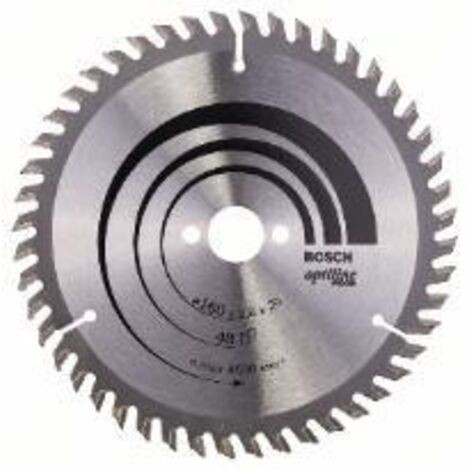 Lame de scie circulaire Bosch Optiline Wood 160x2,6x20 48Z - 2608640732