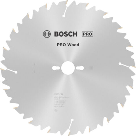 Bosch – Lame de scie circulaire 300mm pour bois dur – Alésage 30mm – 20 dents carbure – Coupe précise – 2608640700