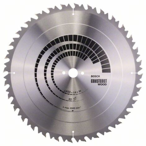 Lame de scie circulaire Bosch PRO Construct Wood ATB 450x3,8x30 32 Z - 2608640704