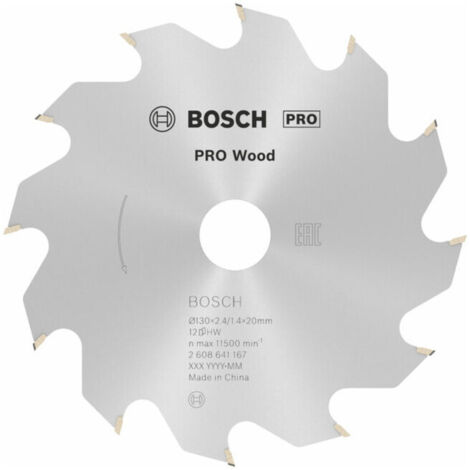 Lame de scie circulaire Bosch PRO Wood 130 x 2,4 x 20 mm - 2608641167