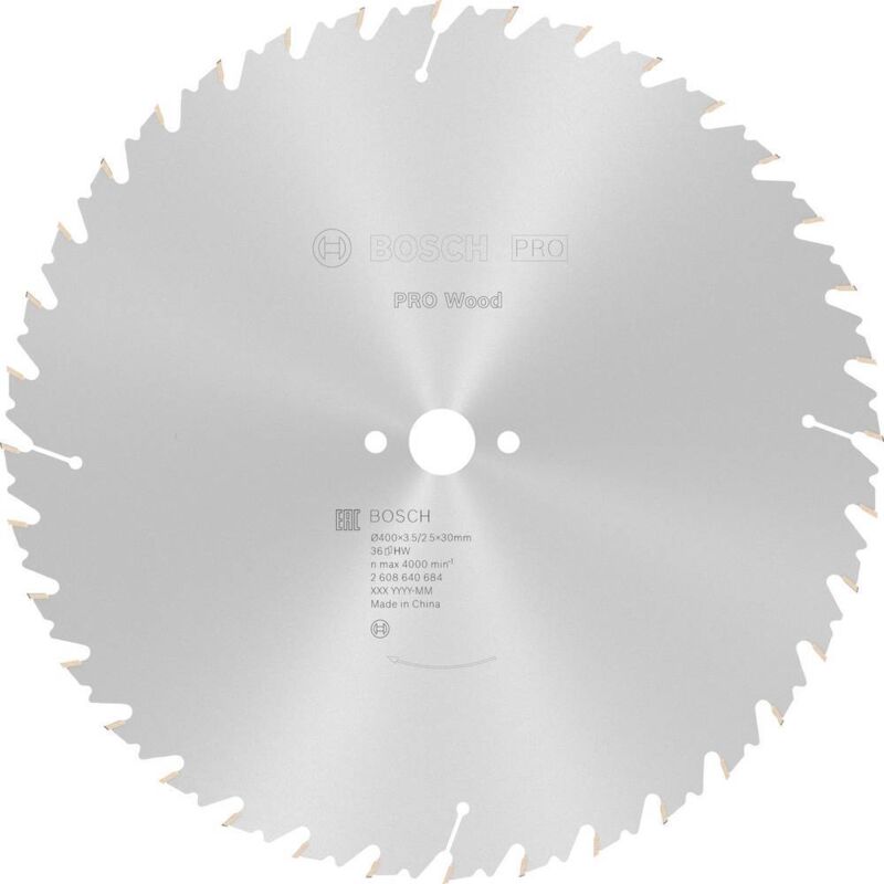 Bosch - Lame pour scie circulaire ø extérieur 400 mm Nombre de dents 36 wz perçage 30 mm Largeur de coupe 3,5 mm carbure