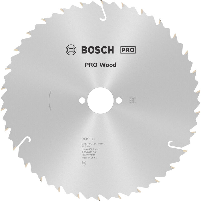 Bosch - Lame de scie circulaire pro Wood 230 x 2,4 x 30 mm - 2608640805