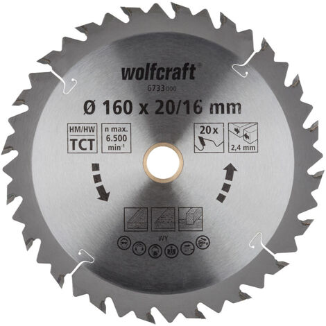 Lame de scie circulaire craft 6733000 argenté 160 mm
