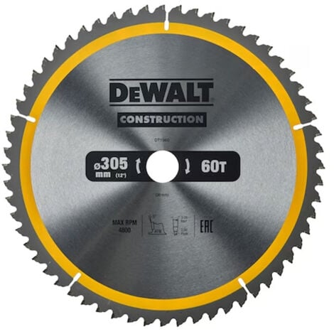 Lame de scie circulaire DEWALT Ø305x30mm