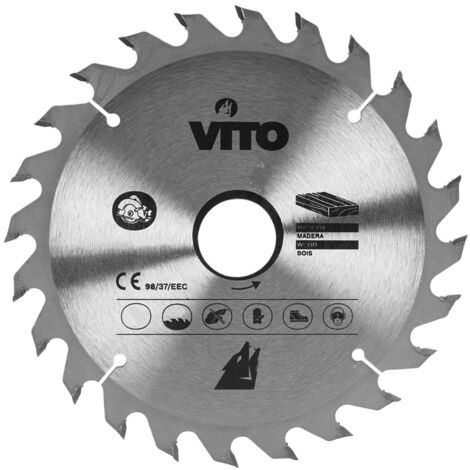 Lame de Scie Circulaire Diam 185mm Alesage 30mm 24 Dents Epaisseur 2.0mm VITO