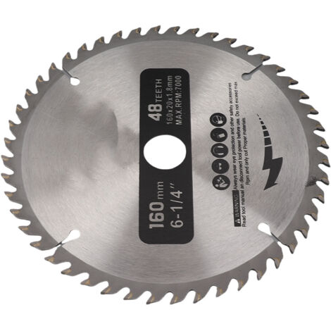 Lame de scie circulaire en carbure cémenté à 48 dents, accessoires pour machines-outils de coupe, alésage