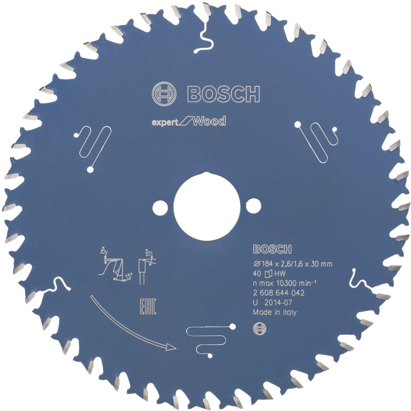 Bosch - Lame de scie circulaire Expert Wood 2608644042 184x2,6x30 40Z