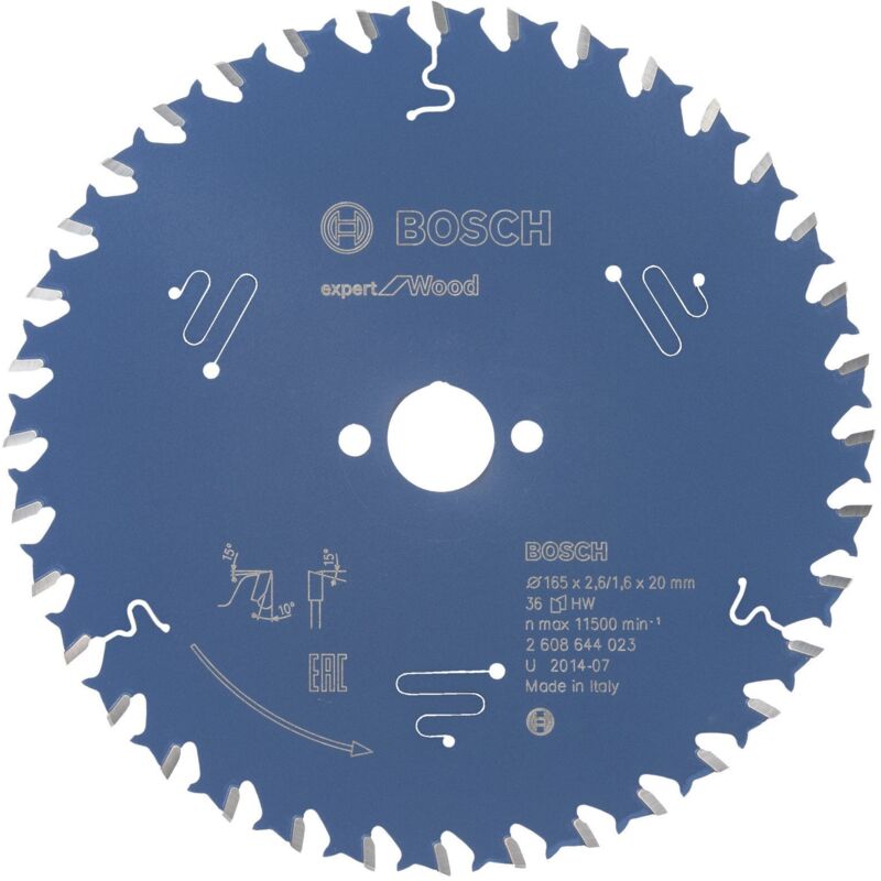 Bosch - Lame de scie circulaire Expert Wood 10038334 165x2,6x20 36Z