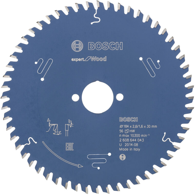 Bosch - Lame de scie circulaire Expert Wood 2608644043 184x2,6x30 56Z