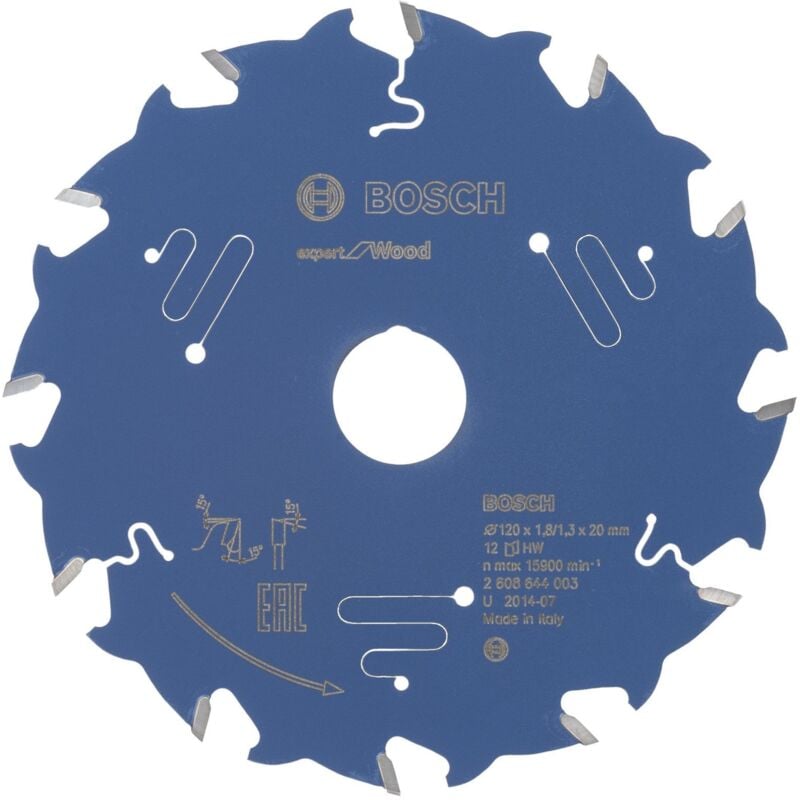 Bosch - Lame de scie circulaire Expert Wood 2608644003 120x1,8x20 12Z