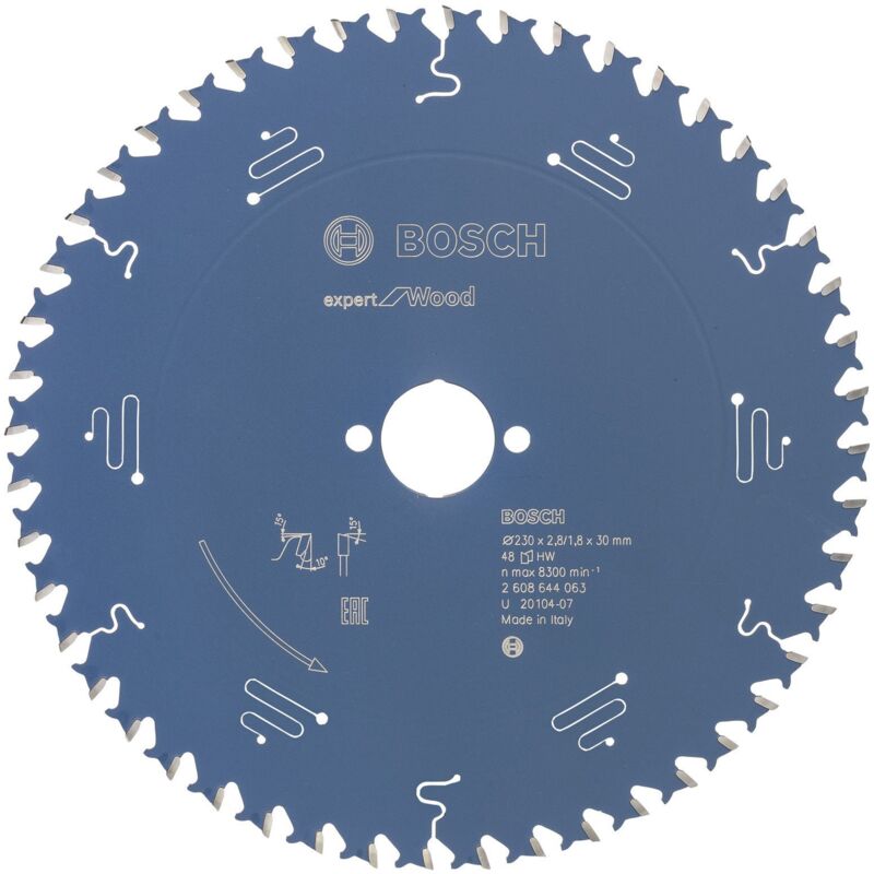 Bosch - Lame de scie circulaire Expert Wood 2608644063 230x2,8x30 48Z