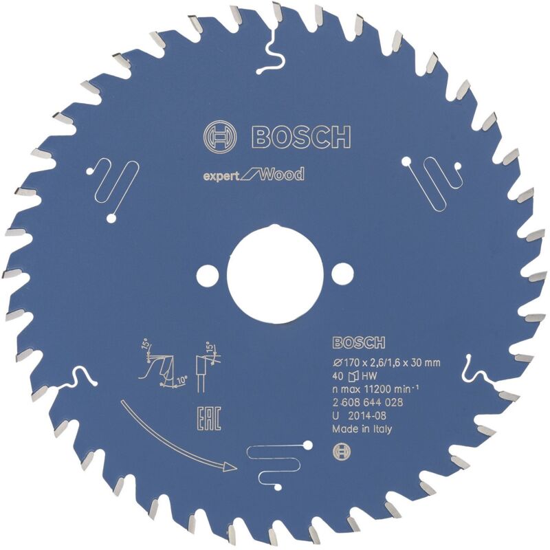 Bosch - Lame de scie circulaire Expert Wood 2608644028 170x2,6x30 40Z