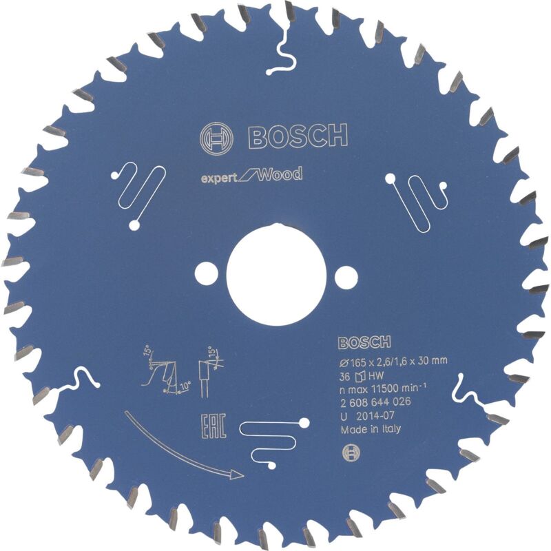 Bosch - Lame de scie circulaire Expert Wood 2608644026 165x2,6x30 36Z