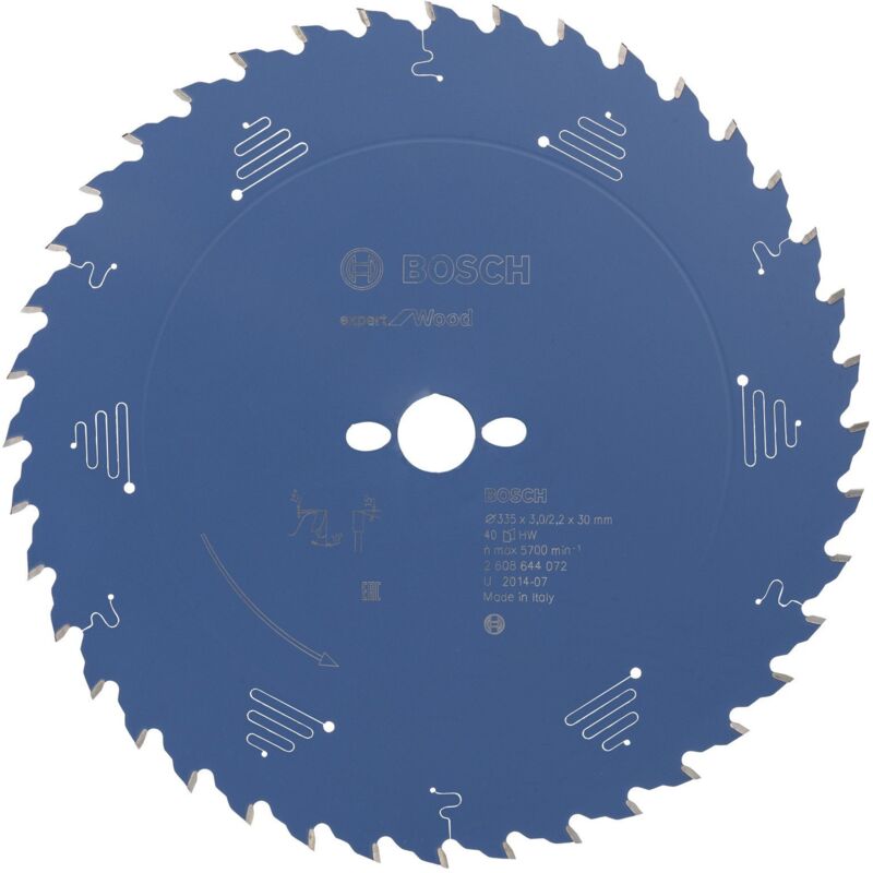 Lame de scie circulaire Bosch Expert Wood 2608644072 335x3,0x30 40Z