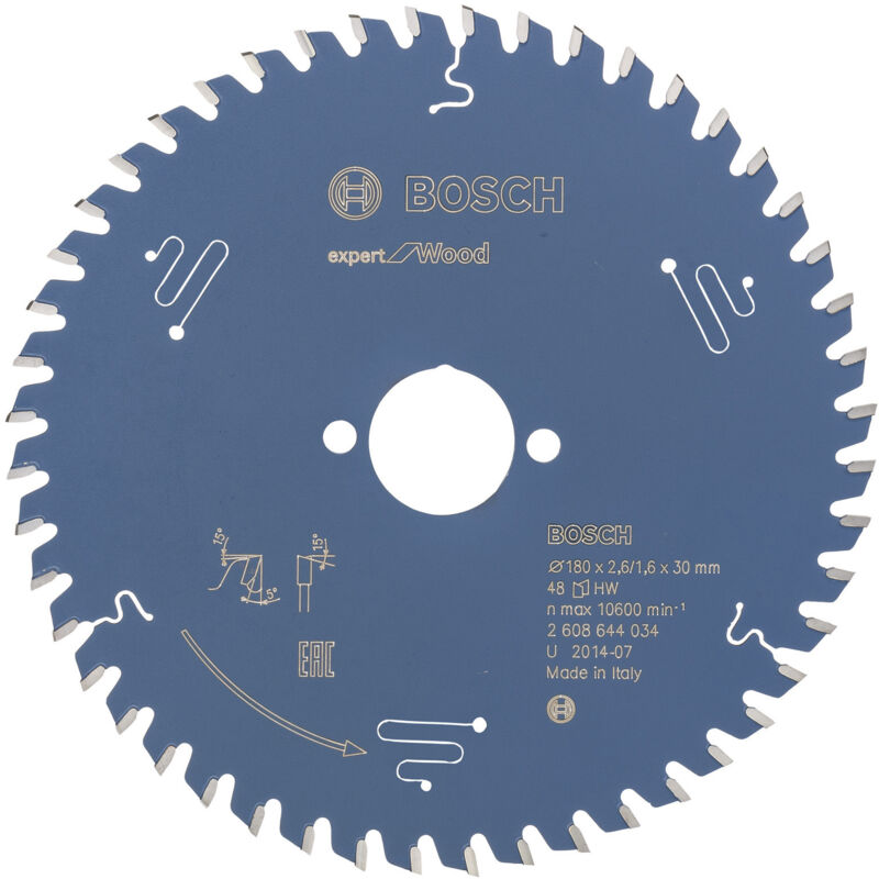 Bosch - Lame de scie circulaire Expert Wood 2608644034 180x2,6x30 48Z