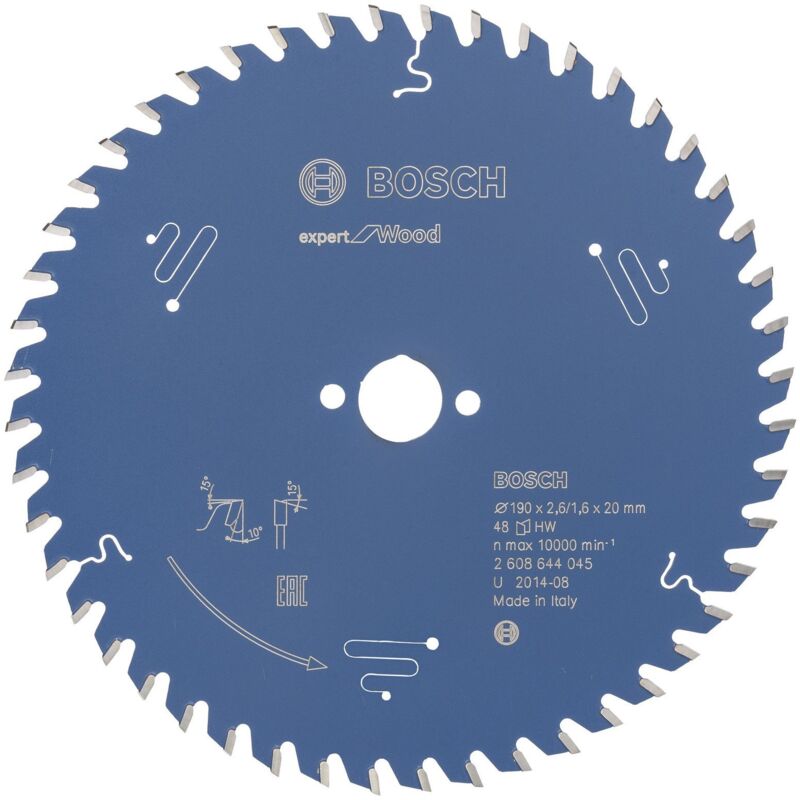 Bosch - Lame de scie circulaire Expert Wood 2608644045 190x2,6x20 48Z
