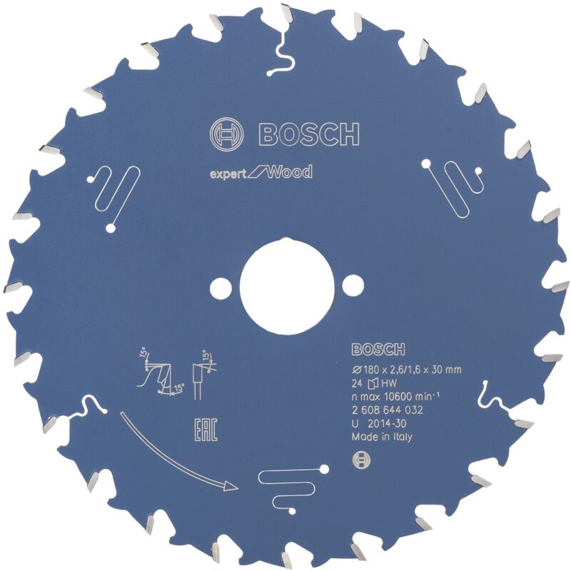 Bosch - Lame de scie circulaire Expert Wood 2608644032 180x2,6x30 24Z