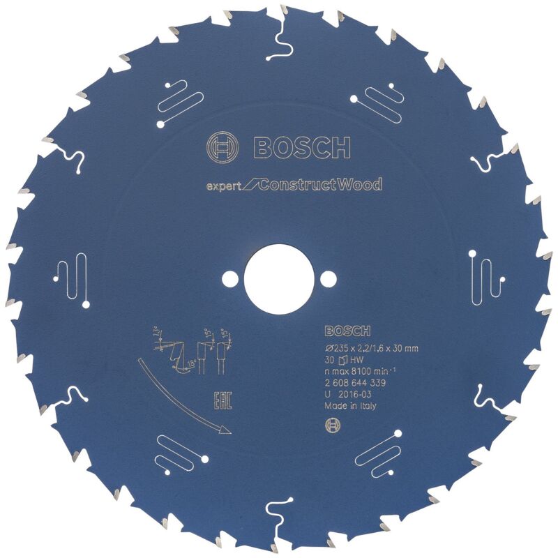 Bosch - Lame de scie circulaire Expert for Construct Wood pour scies circulaires portatives 235 x 30 x 2,2 mm 30 - 2608644339