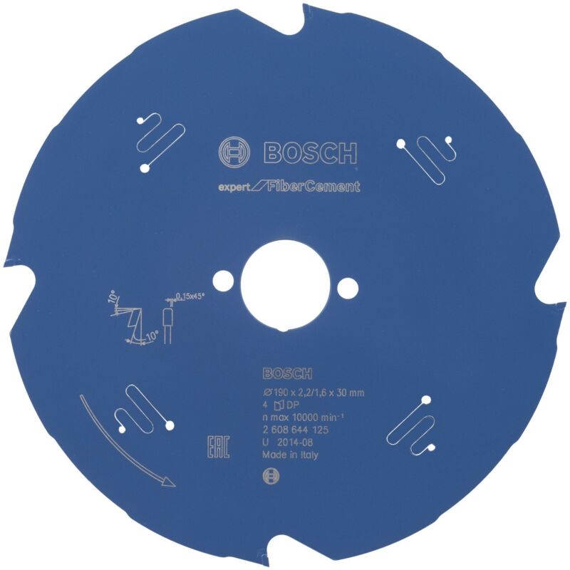 Bosch - Lame de scie circulaire Expert for Fibre Cement pour scies circulaires portatives 190 x 30 x 2,2 mm 4 - 2608644125