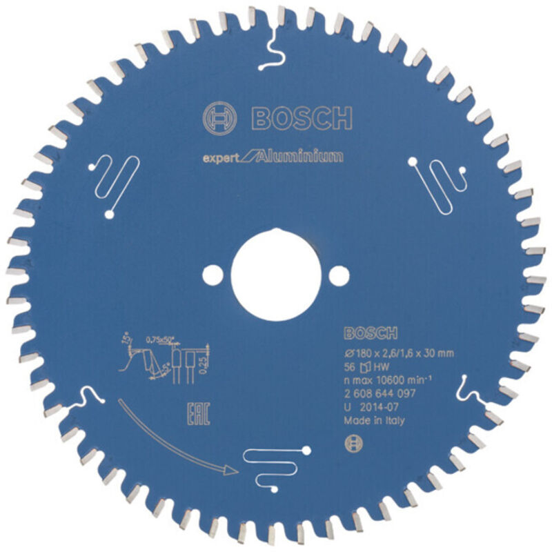 Lame pour scie circulaire Expert for Aluminium 180x30x2.61.6x56 T