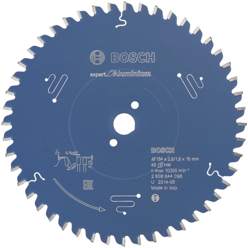 Bosch - Lame de scie circulaire Expert for Aluminium pour scies circulaires portatives 184 x 16 x 2,6 mm 48 - 2608644098
