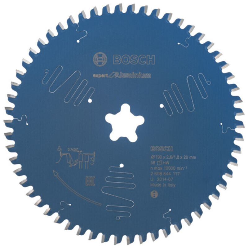 Bosch Lame de scie circulaire Expert for Aluminium pour scies de table 190 x étoile x 2 6 mm 58 2608644117