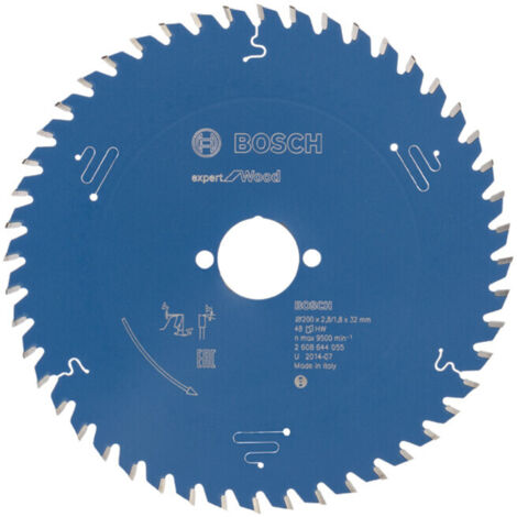 Lame de scie circulaire Expert pour bois, 200 x 32 x 2,8 mm, 48