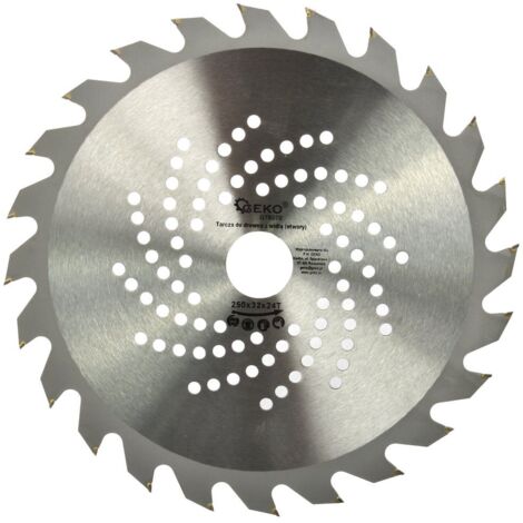 Lame de scie circulaire Geko g78070 250 mm 24 dents