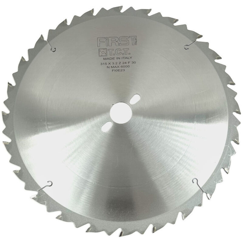 First Italia - Lame de Scie Circulaire hm d. 315 mm avec Denture Alternée et Limitateur de Copeaux - 24 Dents - Alésage de 30 mm - Idéale pour Bois
