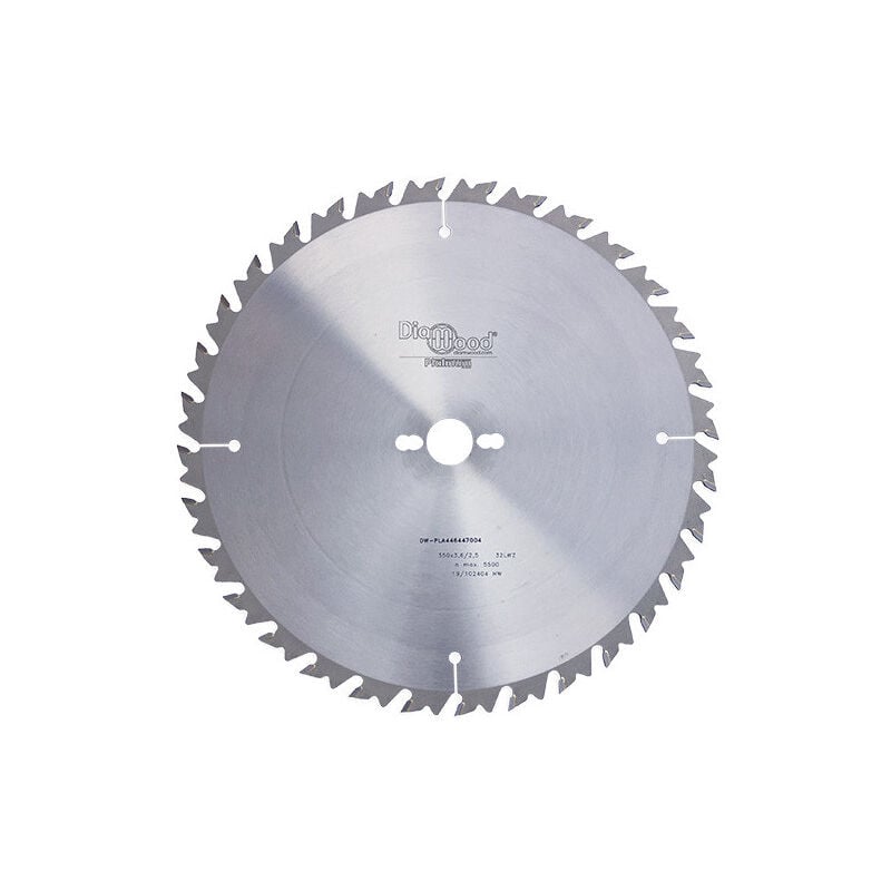 Diamwood - Lame de scie circulaire hm débit avec denture alternée - d. 350 mm - Alésage 30 mm - Épaisseur 3,6 mm - 32 dents - Idéale pour bois tendre
