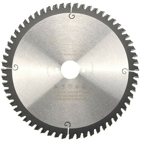 Lame de scie circulaire HM finition D. 216 x Al. 30 x ép. 2,8/2,0 mm x Z60 TP Neg pour Alu/bois - Diamwood