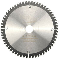 Lame de scie circulaire HM finition D. 216 x Al. 30 x ép. 2,8/2,0 mm x Z60 TP Neg pour Alu/bois - Diamwood