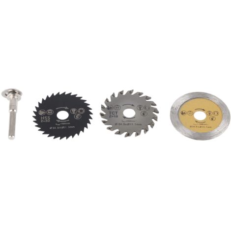 Lame de scie circulaire HSS 54,8 mm pour outil rotatif - 3 pièces pour bois et métal