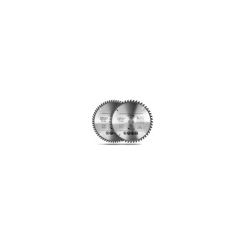 Galozzoit - Lame de scie circulaire Lames de scie à bois 2502.83048T/60T deux Types dans une boîte jeu de lames de scie au carbureConvient aux outils